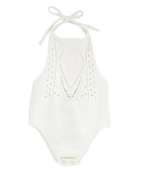 Crochet Halter Romper - Gardenia