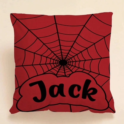 Custom Spider Web Personalized Text Pillow Case Soft Comfortable Cushion Covers Perfect Birthday Gifts Family Daily Wedding Graduation Souvenir Sofa Bed Car Bedroom Living Room Office Christmas Hallo