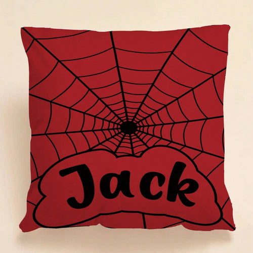 Custom Spider Web Personalized Text Pillow Case Soft Comfortable Cushion Covers Perfect Birthday Gifts Family Daily Wedding Graduation Souvenir Sofa Bed Car Bedroom Living Room Office Christmas Hallo