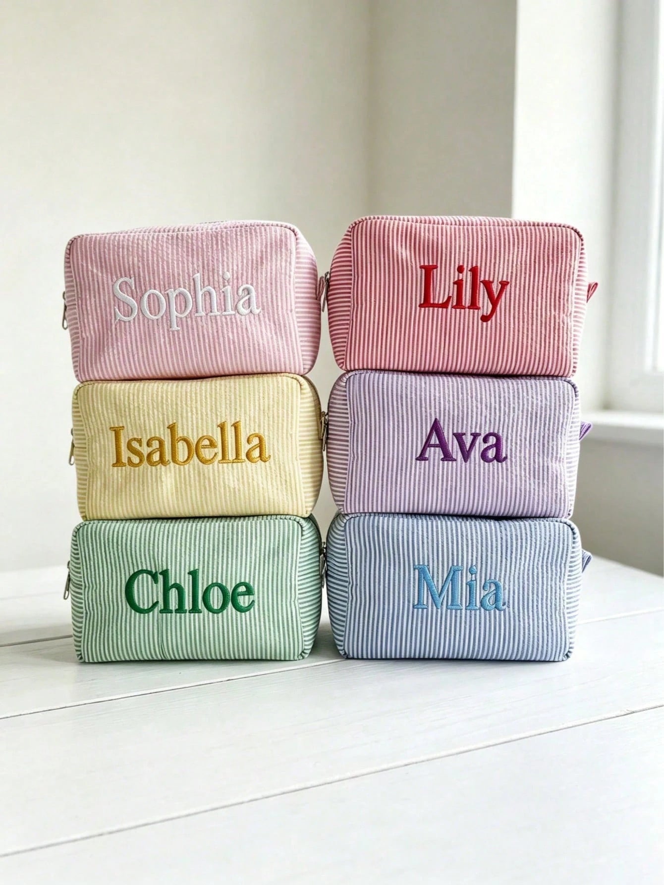 Customized Makeup Bag Travel Cosmetic Bag Personalized Storage Bag Women's Gift Toiletry Bag Sunscreen Storage Bag Bridesmaid Gift Travel Organizer Bag