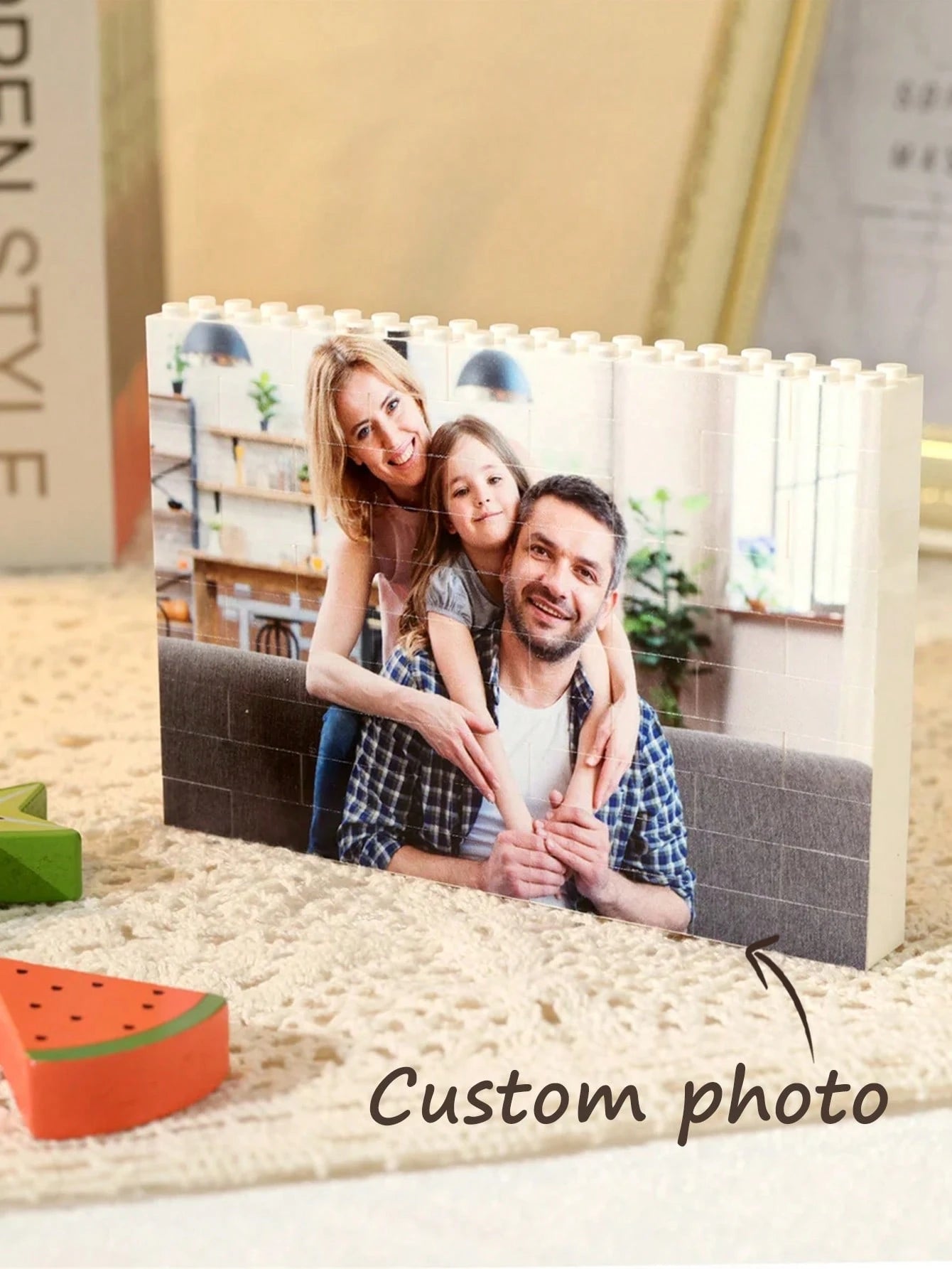 Customized Photo Puzzle, DIY Picture Building Blocks, Colorful Photo Puzzle, Decorative Memory Piece, Christmas Gift, Anniversary Gift,Multi-Functional,Reusable,Ornamental,Exquisite,Stylish,Adorable,C