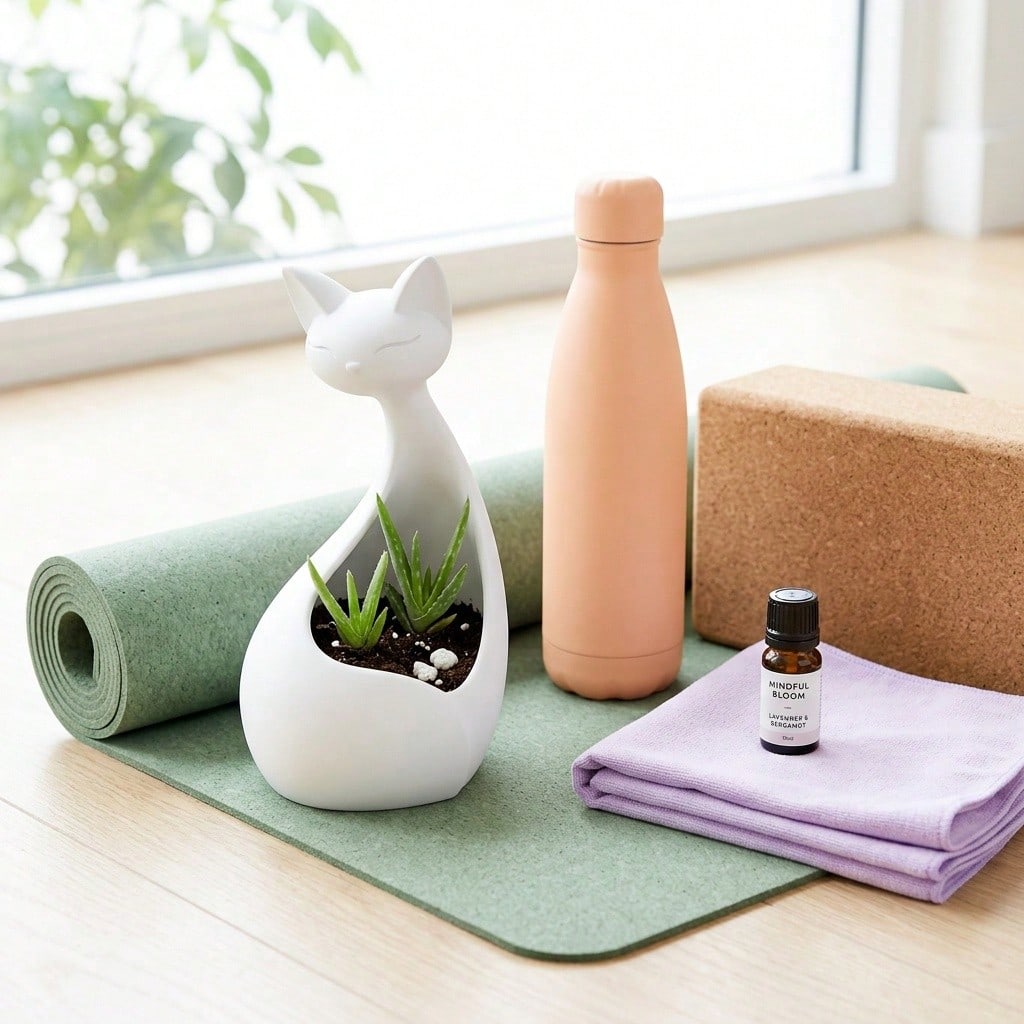Cute Cat-Shaped Succulent Planter, Storage Container Suitable For Decorative Items, Jewelry, Pens Etc. Desktop & Windowsill Decor