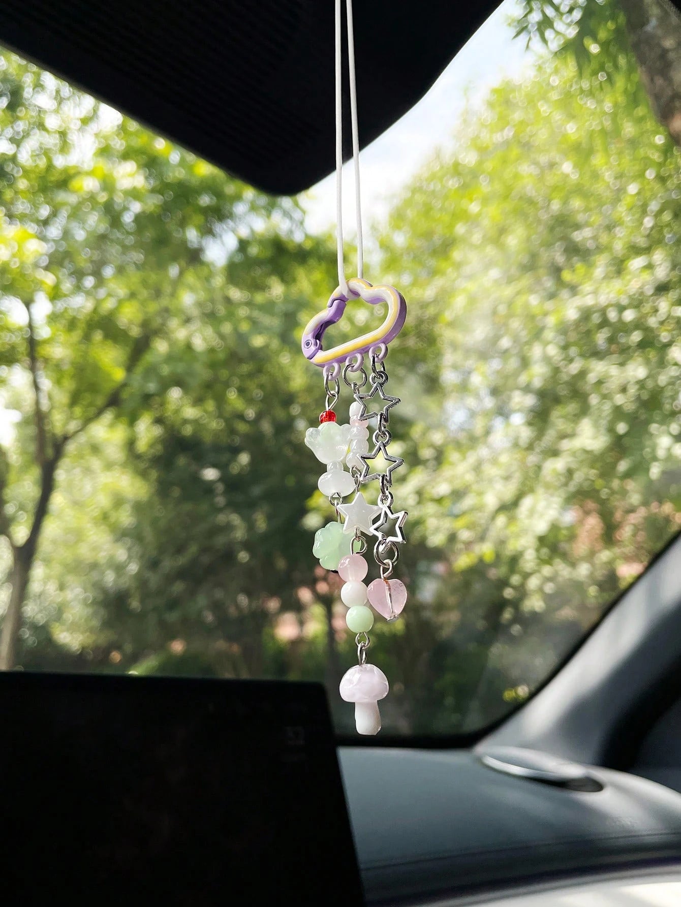 Cute Cloud Car Hanging Ornament, Car Hanging Chain, Car Pendant, Rearview Mirror Decoration, Perfect Gift, Car Interior Accessory For Women