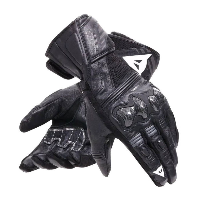 DAINESE REACTO CARBONG LONG LEATHER MOTORCYCLE GLOVES