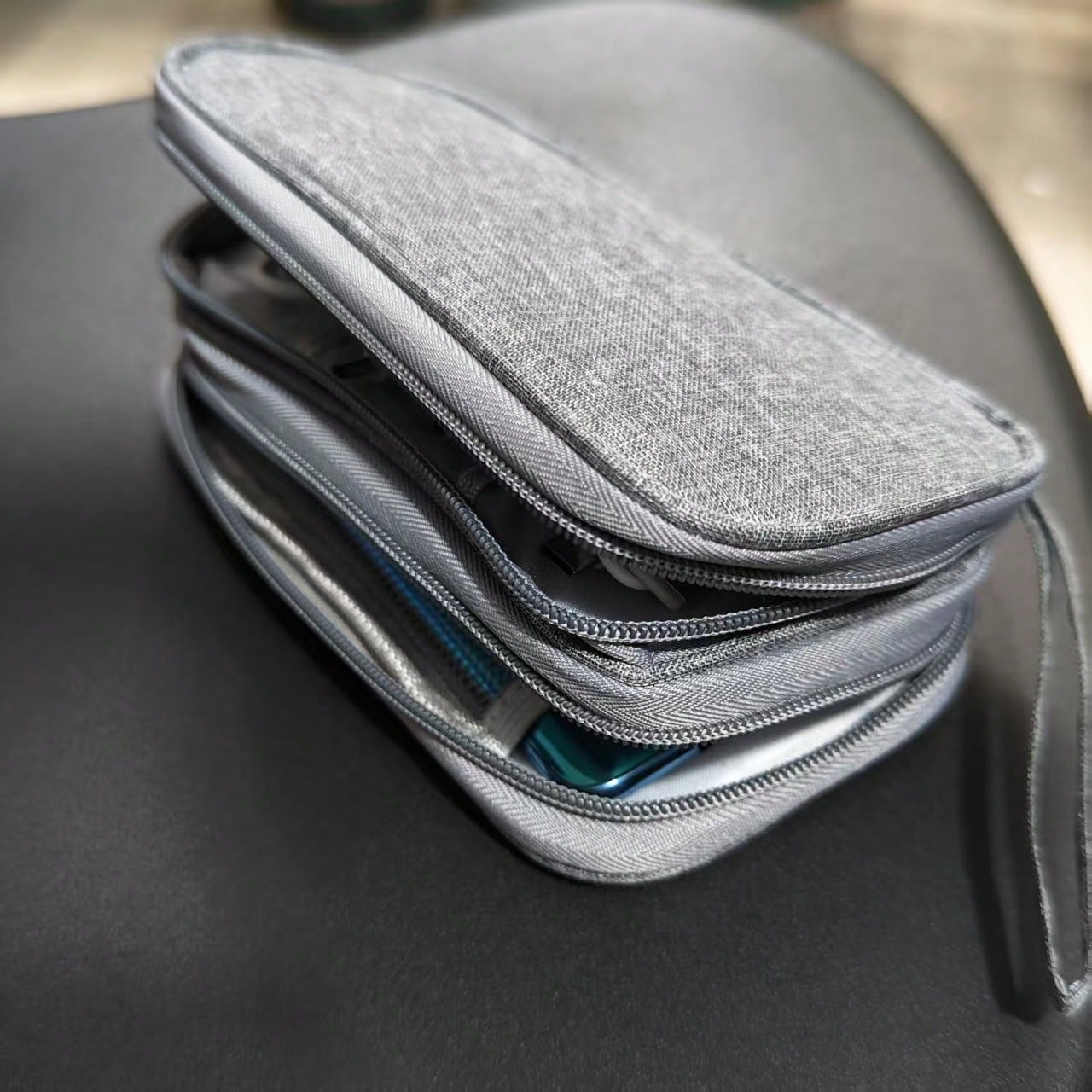 Digital Data Cable Organizer Bag, Portable Travel Pouch For Hard Drive, Power Bank, Earphones, Charging Cablescharger Case Power Bank Phone Charger