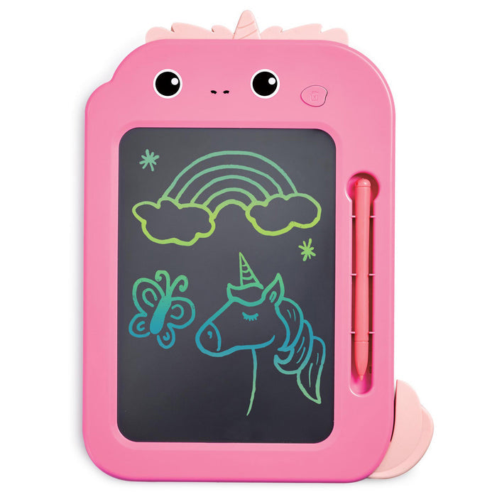 Early Learning Centre LCD Drawing Board Unicorn Battery Operated