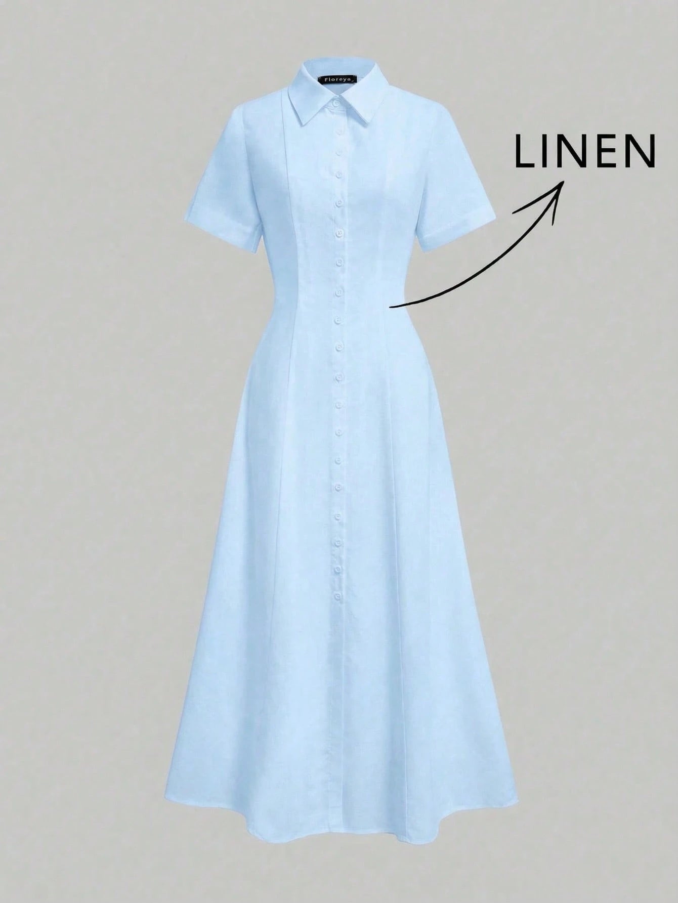 Elegant Linen Casual/Office Commute Minimalist Linen Dress, Summer Dresses, Elegant Dresses For Women, Casual Dresses For Women