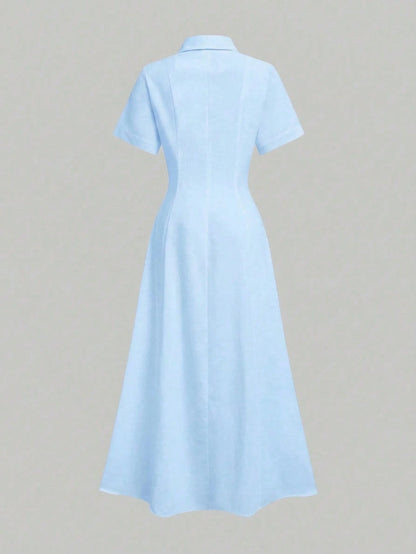 Elegant Linen Casual/Office Commute Minimalist Linen Dress, Summer Dresses, Elegant Dresses For Women, Casual Dresses For Women