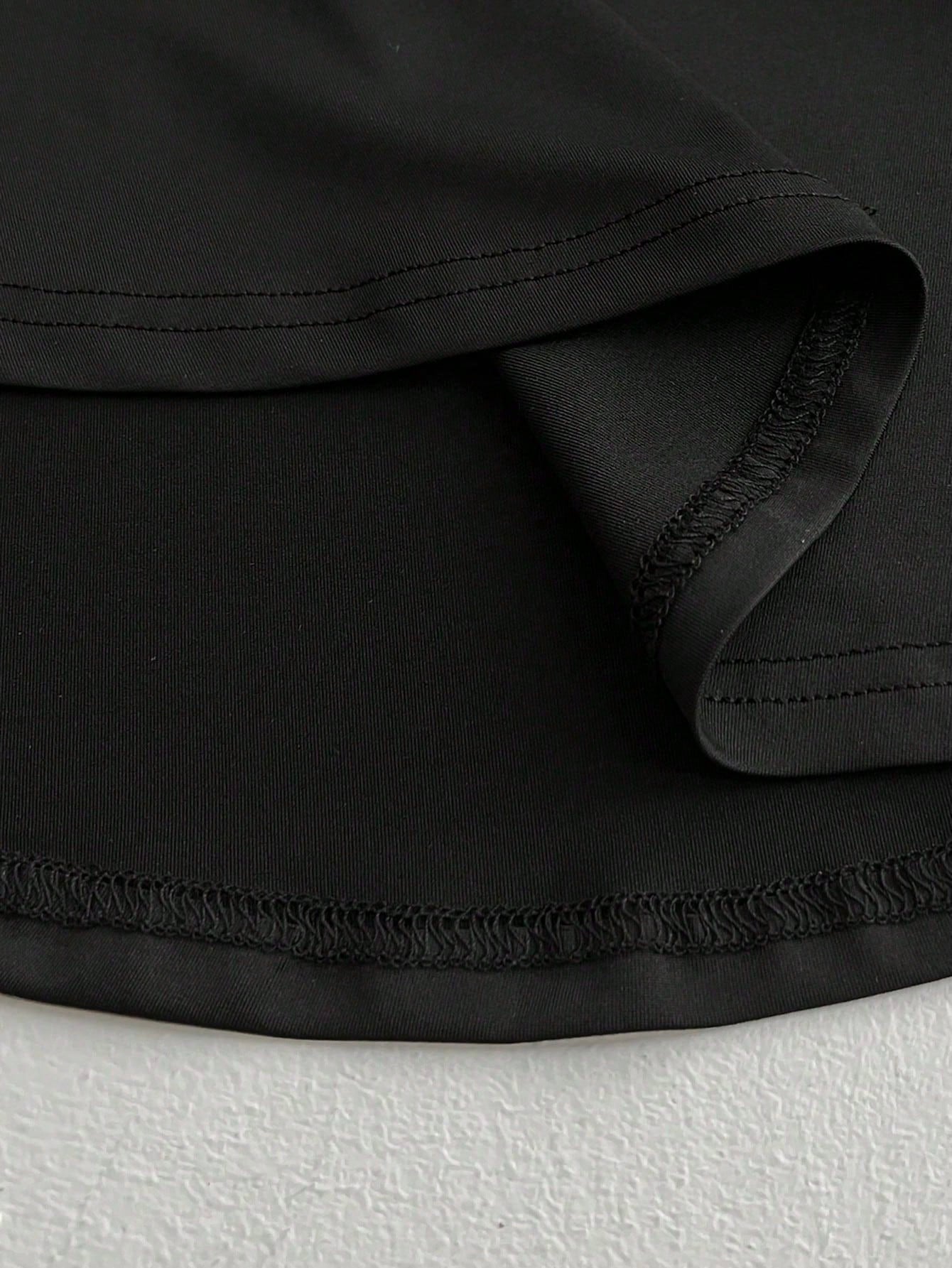 Elenzga Plus Size Women Sexy Business Casual Traditional Short Sleeve Asymmetrical Hem Waist Cinched Casual/Office Formal/Home/Outing T-Shirt Top Black Summer