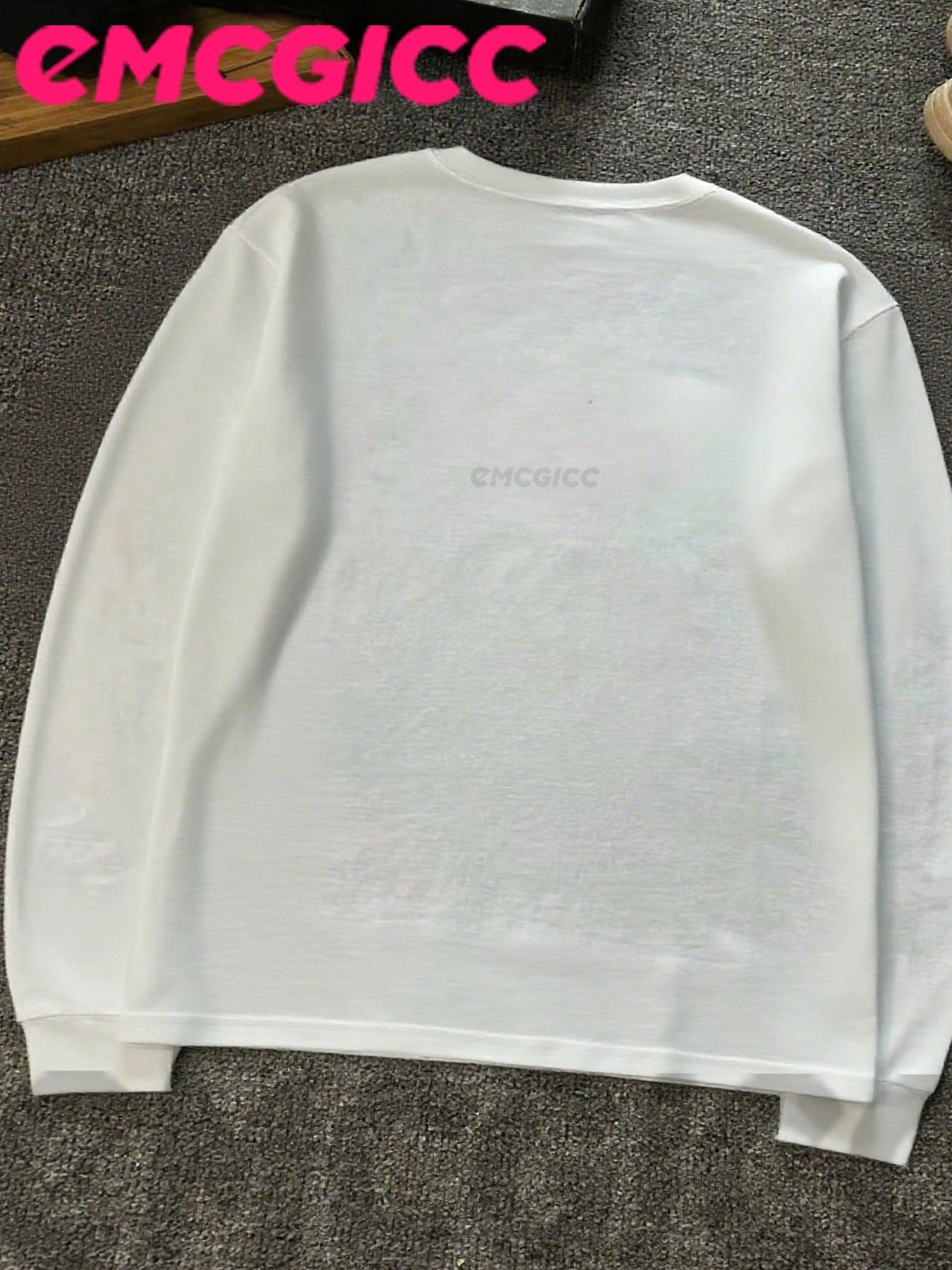 EMCGICC Manfinity Y2k Thin Long Sleeve Cotton Men T-Shirts,Art Punk Digital Print Graphic Funny Vintage Shirts,Hip-Hop,Regular Fit, Street Style,Ideal Gift