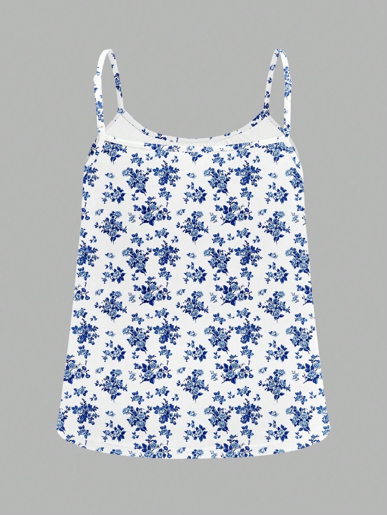 EZwear 3pcs Plus Size Casual Minimalist Ditsy Floral Camisole