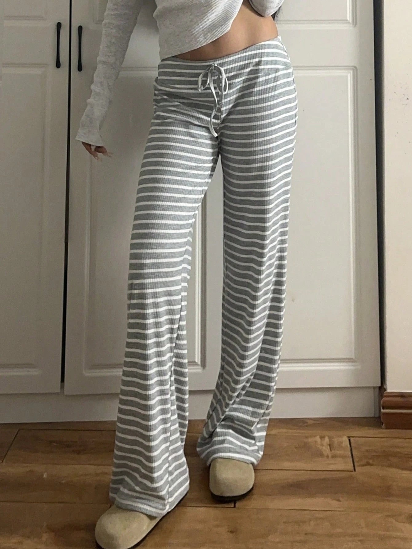 EZwear Women's Thermal Lined Comfy Home Pants, Pink, Suitable For Autumn/Winter Suitable For Going Out