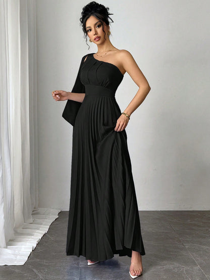 Firerie New Versatile Pleated Sleeveless Dress For Women Vacation Outfits Vacation Outfits Sundress, Formal Black Dresses For Women Summer