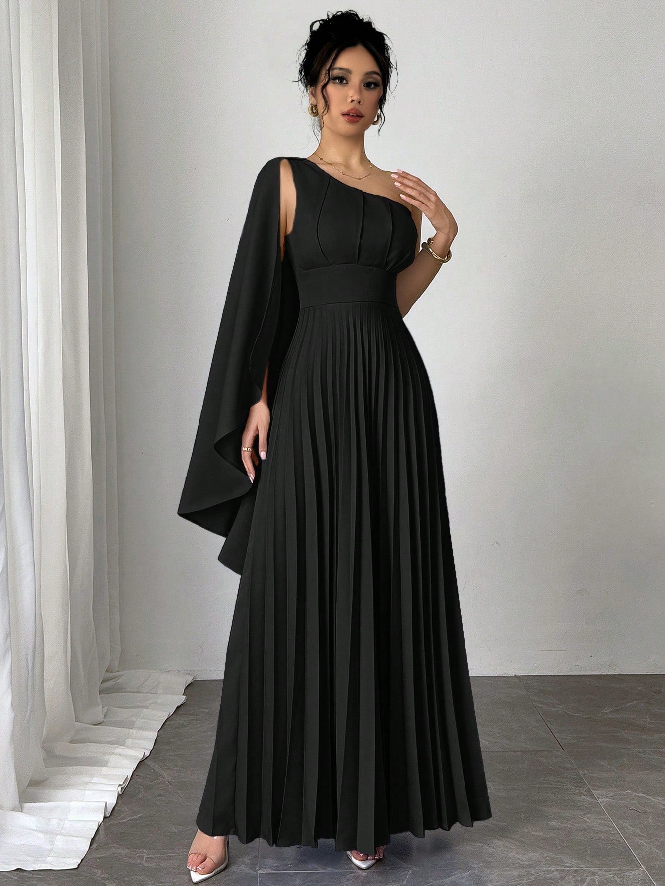 Firerie New Versatile Pleated Sleeveless Dress For Women Vacation Outfits Vacation Outfits Sundress, Formal Black Dresses For Women Summer
