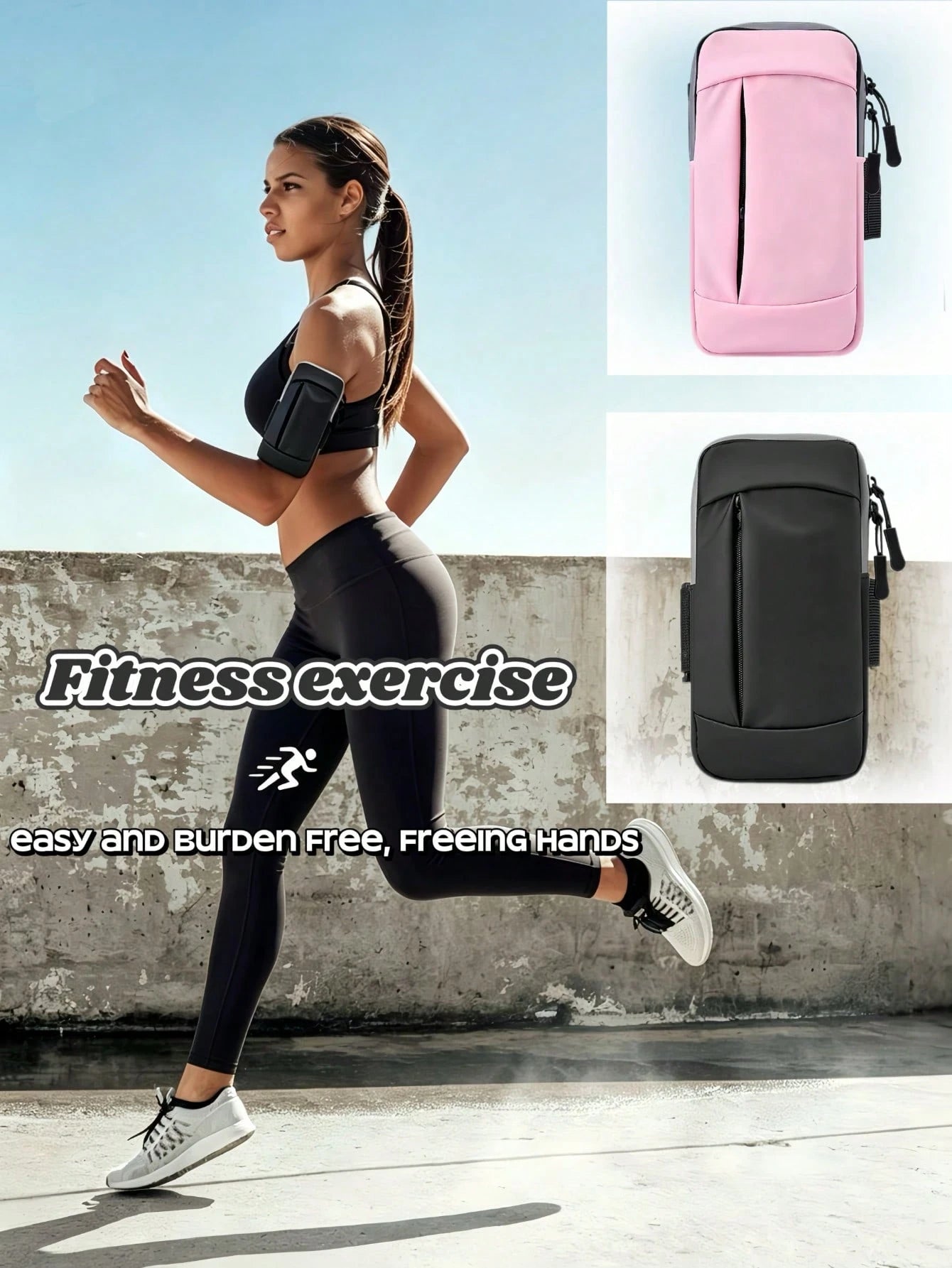 Fitness Outdoor Sports Running Bag Mini Phone Arm Bag Unisex Outdoor Sports Gear Crossbody Arm Bag