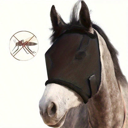 Fly Mask, Full Face UV Protection Horse Mask, Breathable Fine Mesh Fly Mask For Horse