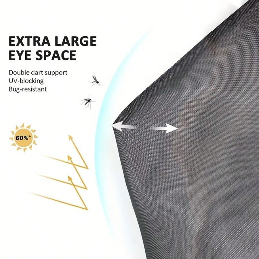 Fly Mask, Full Face UV Protection Horse Mask, Breathable Fine Mesh Fly Mask For Horse
