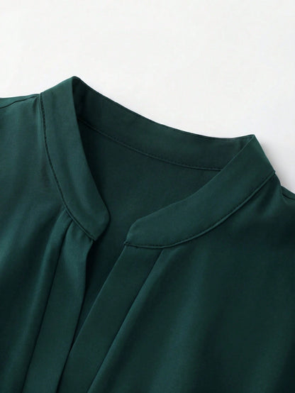 GlowEve Women's Ombre Pleated Hem A-Line Dress,Dark Green,Summer,Elegant,Holiday,Vacation,Holiday,Sleeveless Waist Cinched French Vintage Mid-Length Party