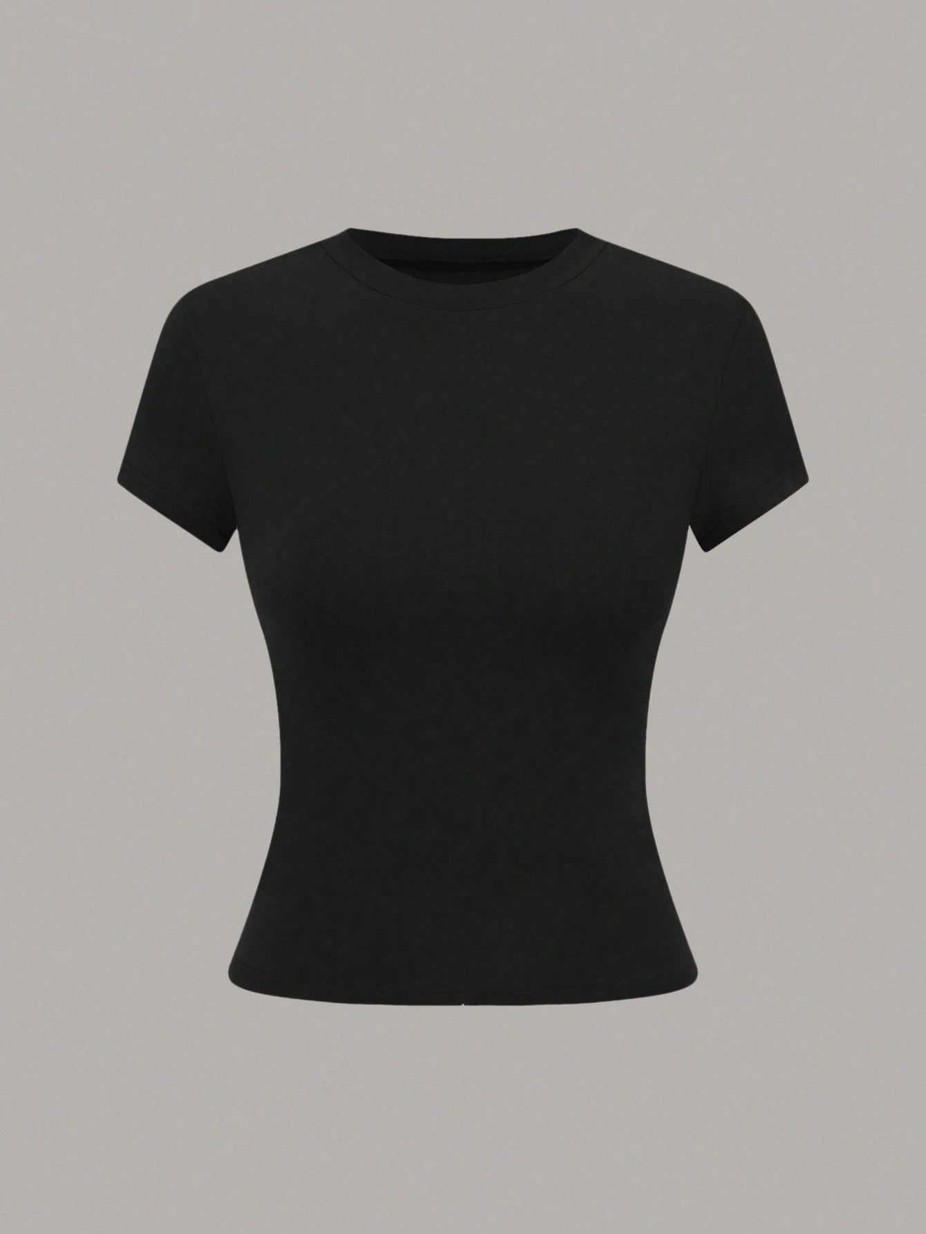 GlowEve Women's Solid Color Round Neck Short Sleeve Casual Versatile T-Shirt, Summer
