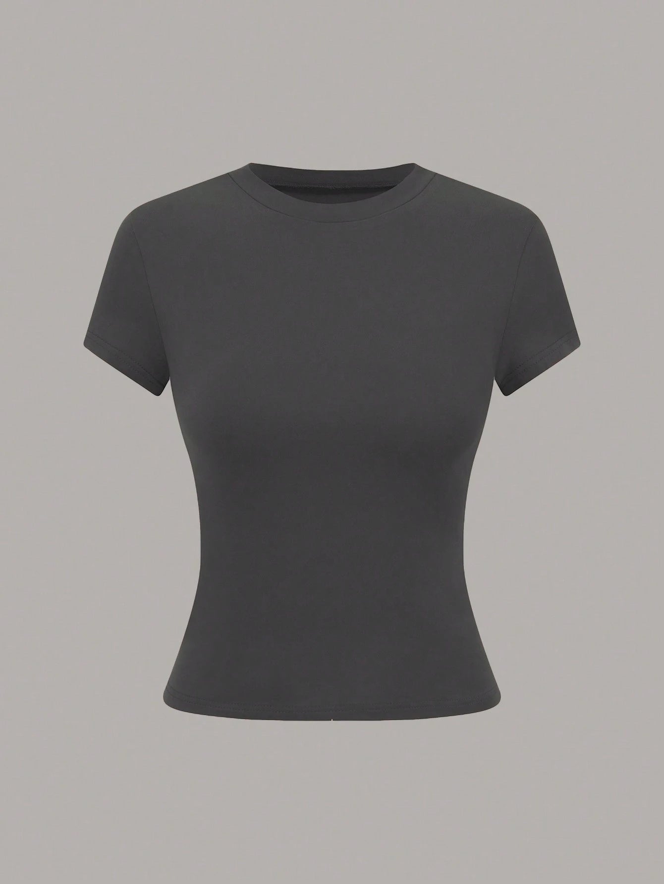 GlowEve Women's Solid Color Round Neck Short Sleeve Casual Versatile T-Shirt, Summer
