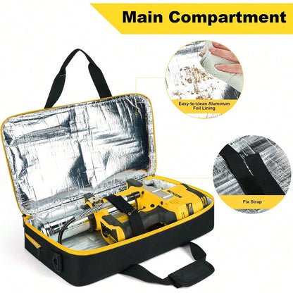 Grease Gun Case Compatible With Grease Gun 20v DCGG571B/ Grease Gun M18 2646-20/M12 2446-20, Carrying Case Compatible With Grease Gun, Battery & Charger​, Bag Only