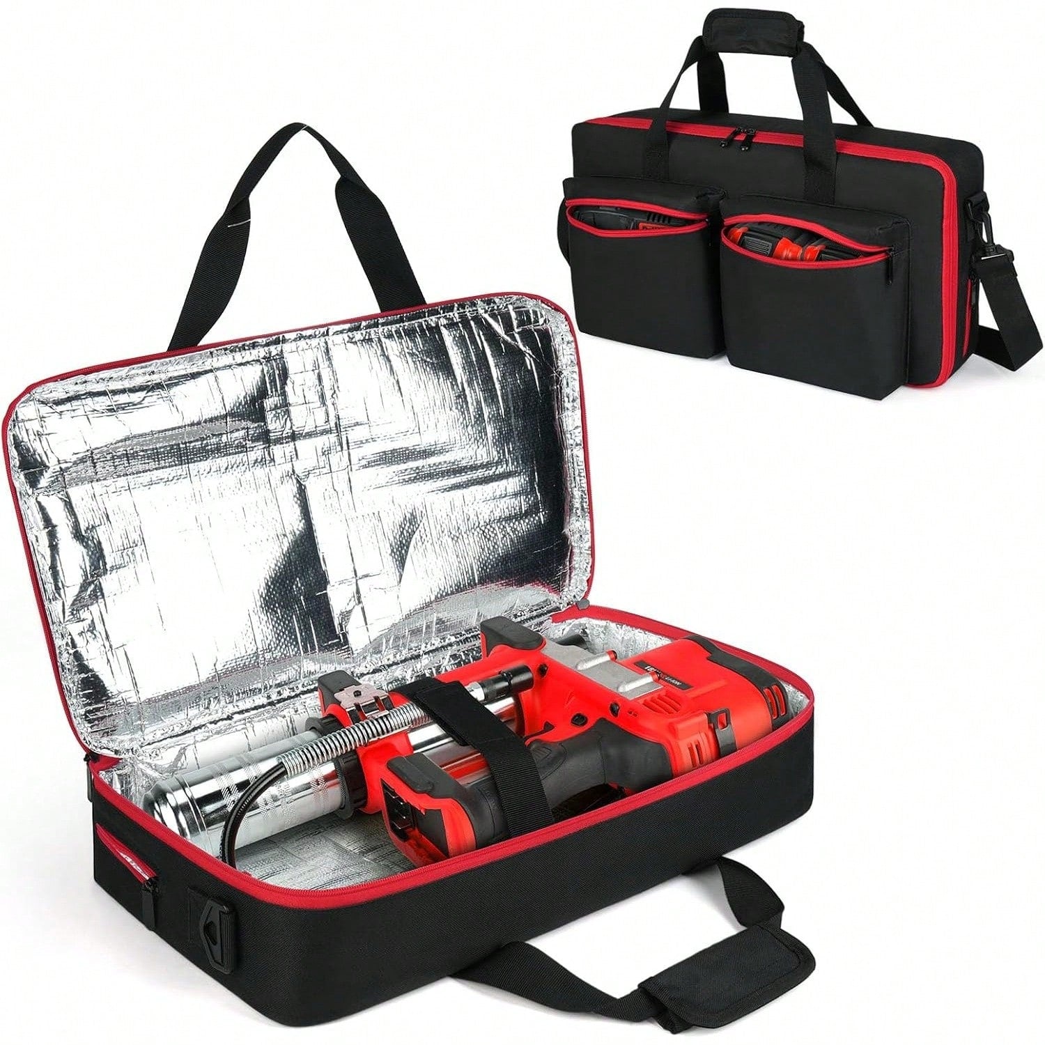 Grease Gun Case Compatible With Grease Gun 20v DCGG571B/ Grease Gun M18 2646-20/M12 2446-20, Carrying Case Compatible With Grease Gun, Battery & Charger​, Bag Only