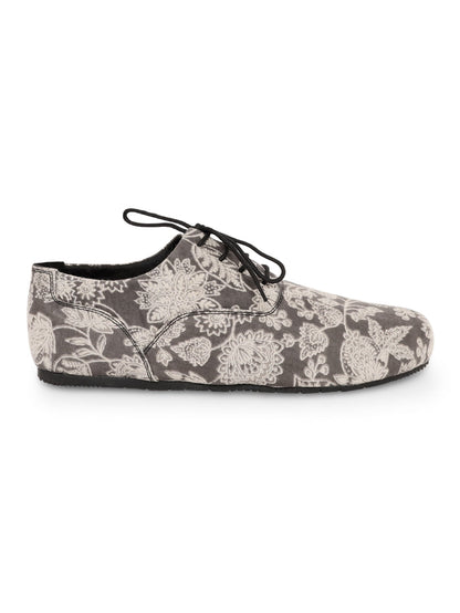 Grey Block Kalamkari Oxfords