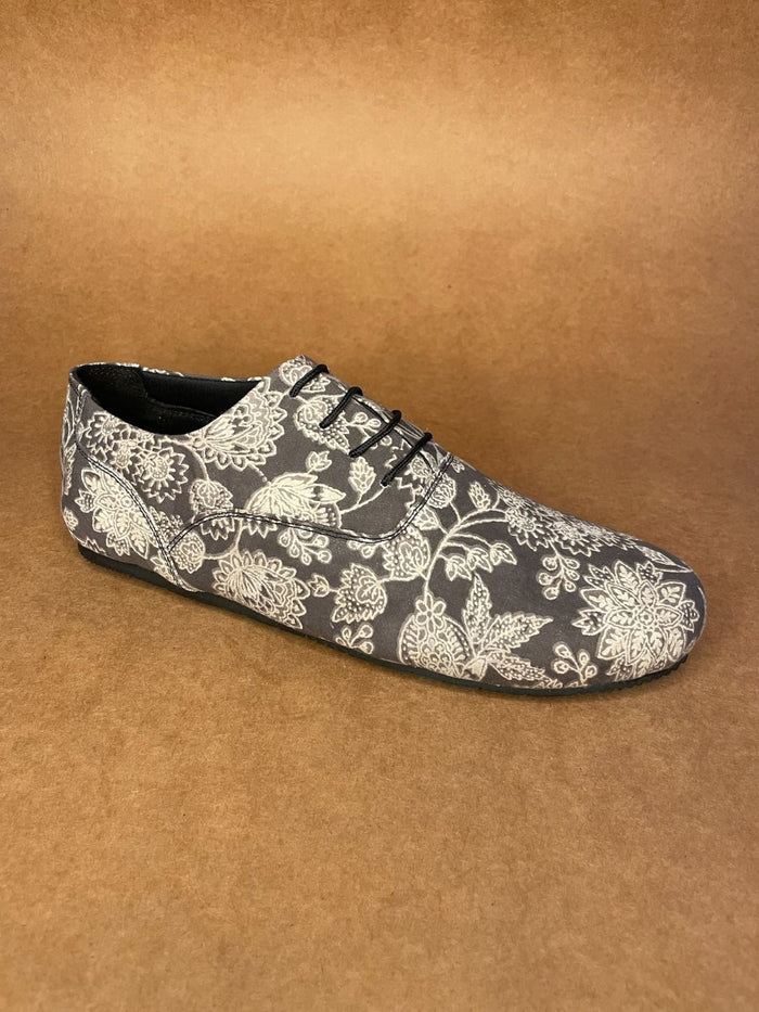 Grey Block Kalamkari Oxfords