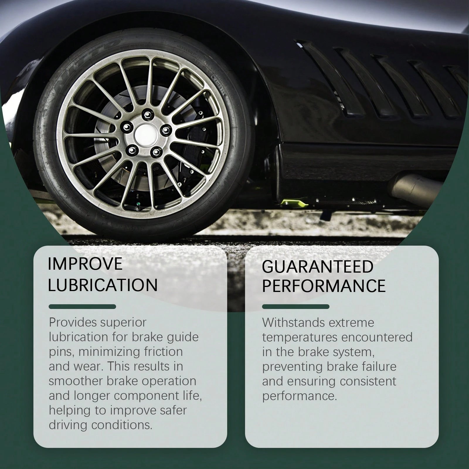 Homonth Car Brake Caliper Grease Silicone-Based Lubricant Caliper Anti-Seize Maintenance Grease