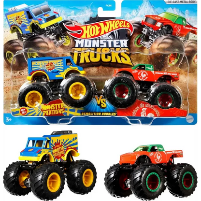 Hot Wheels Monster Trucks 1:64 Scale Demolition Doubles Assortment