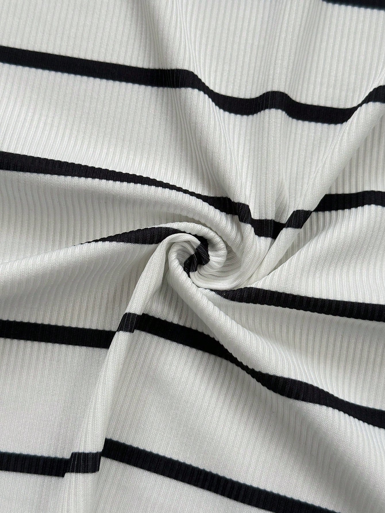 INAWLY French Style V-Neck Waist Cinched A-Line Knit Dress
