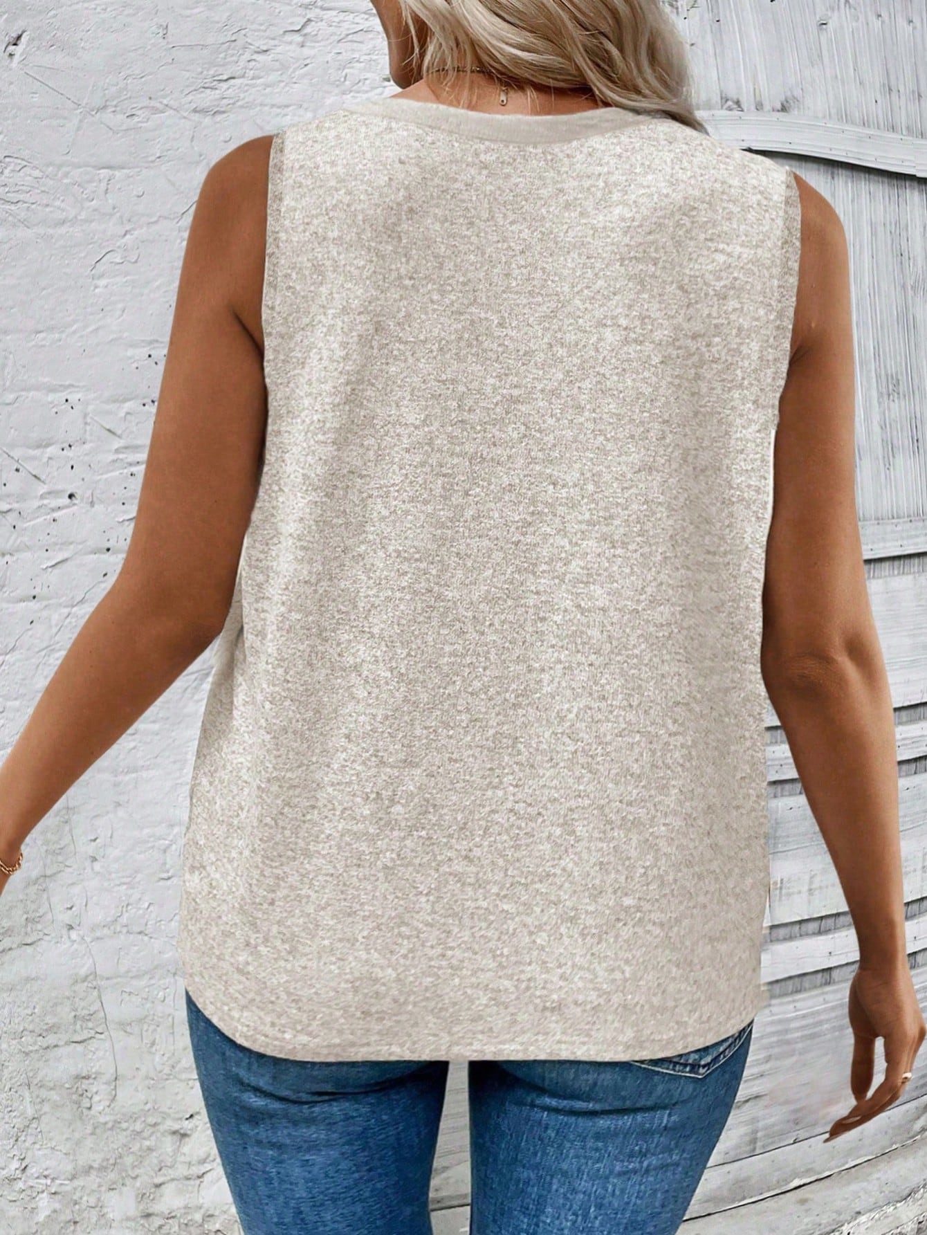 INAWLY Summer Casual Stylish Round Neck Print Plus Size Tank Top And Top Graphic Tees Women Tops