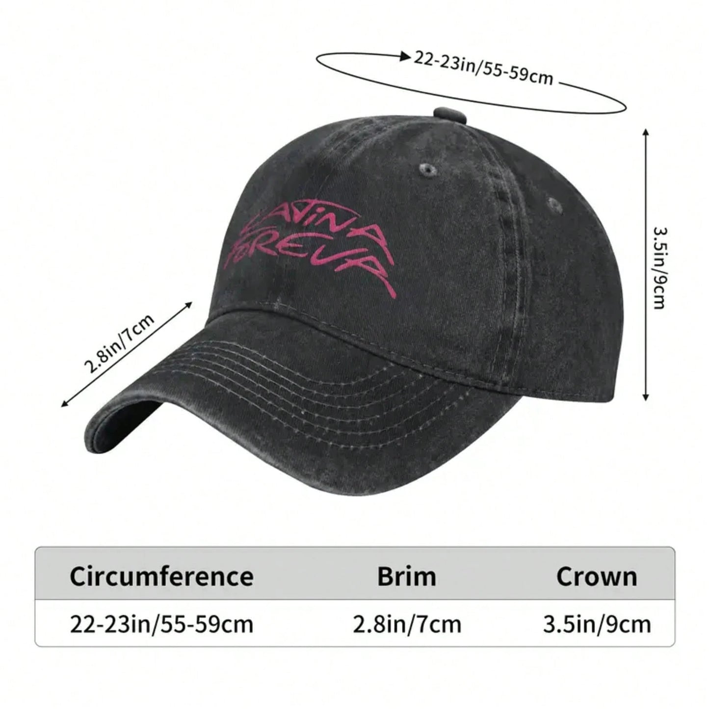 Karoled G New LATINA FOREVA Baseball Caps Outfits For Men Women Adjustable Trucker Hat