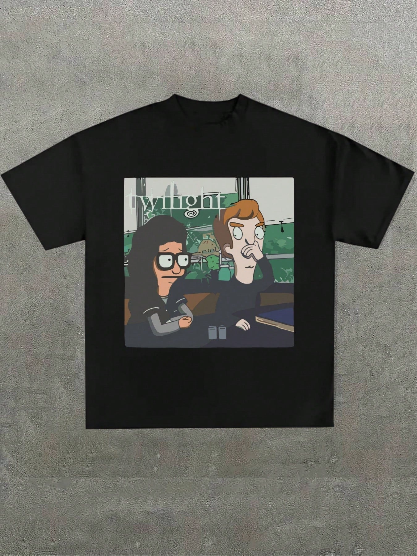 King Of The Hill' Parody Black T-Shirt,Casual Digital Print Pure Heavy Cotton T Shirt,220g Cotton T-Shirt,Gift,Summer,Unisex