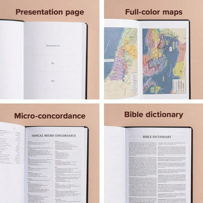 KJV Gift And Award Bible, Black Imitation Leather, KJV Holy Bible, Red Letter, Pure Cambridge Text, Presentation Page, Easy-To-Read Bible MCM Type