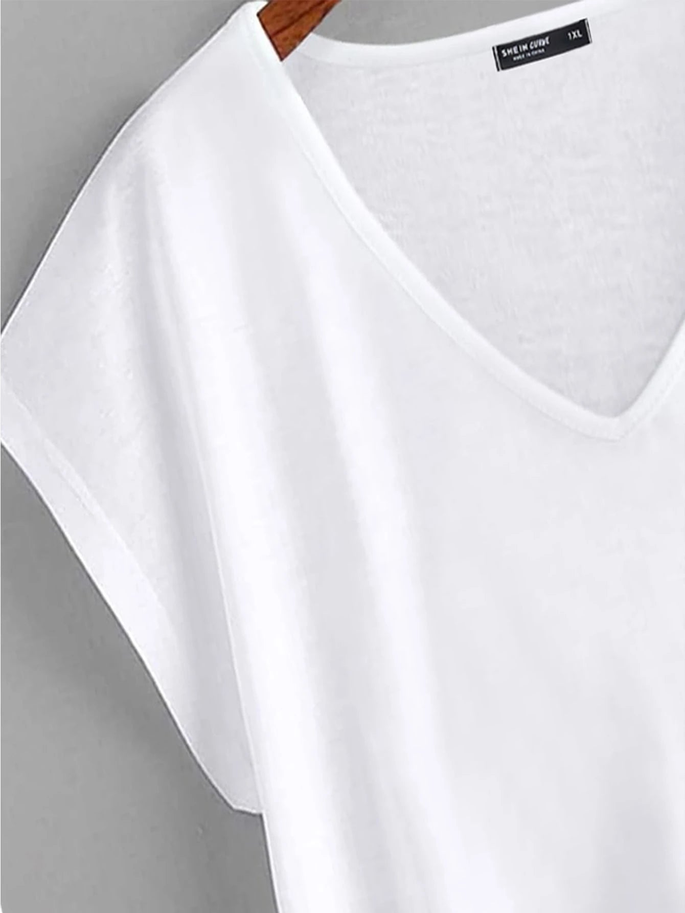 Lacomfia Plus Solid Dolman Sleeve Tee