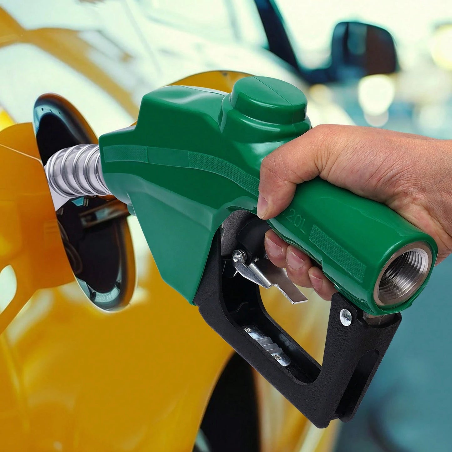 LianDu-US Automatic Fuel Nozzle- Auto Shut Off Nozzle For Gas Stations, Tank Trucks, Outdoor Industries, 31.7GAL Maximum Flow Rate (Green)
