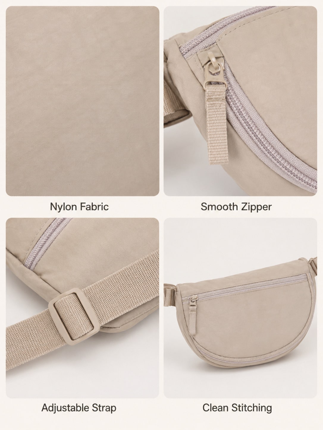 Lightweight Bum Bags, Multi-Layered Design, Casual, Stylish, And Versatile, Perfect For Outdoor Sports, Campus Life, Cycling, Hiking, Camping, And Vacations/ A Great Choice For The Back-To-School Sea