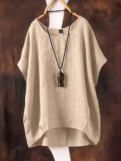 Linhara Spring/Summer New Versatile Casual Plus Size Shirt