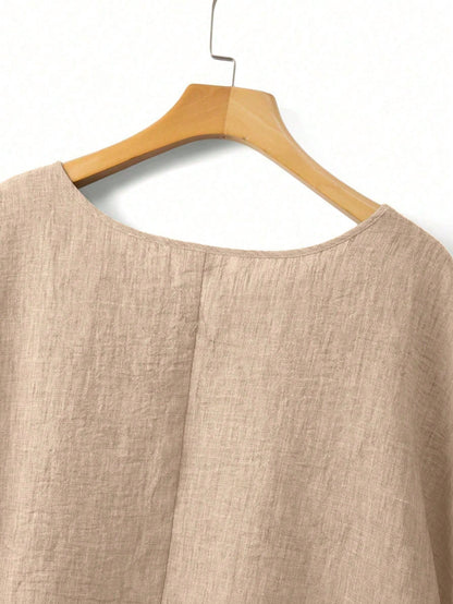 Linhara Spring/Summer New Versatile Casual Plus Size Shirt