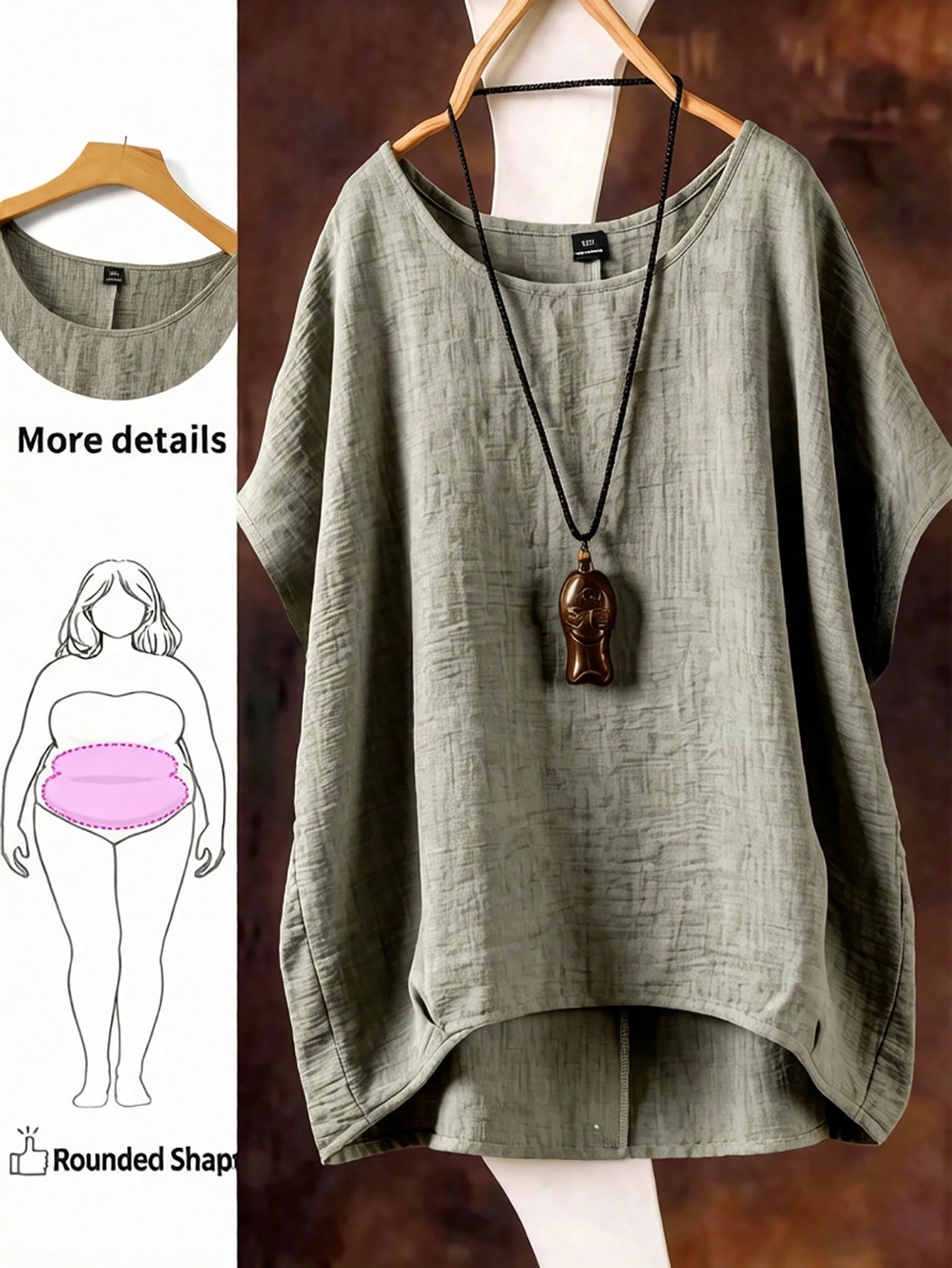 Linhara Spring/Summer New Versatile Casual Plus Size Shirt