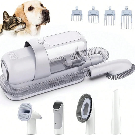 LMVVC Pet Grooming Kit With Vacuum For Dogs And Cats Groomer Tools Poodle Puppy Cleaning