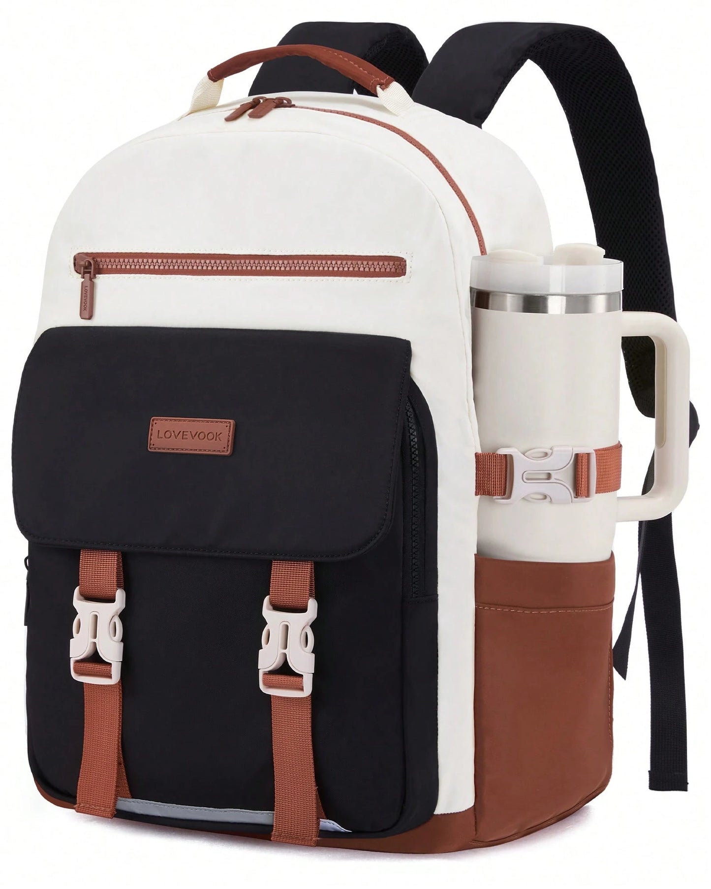 LOVEVOOK School Backpack For Teen Girls,Casual School Backpack 14-18 Teenage 15.6 Inch Laptop Bookbag, Cute Big Student Laptop Backpack For College Women Middle High School Travel Daypack
