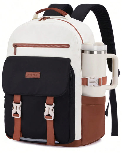 LOVEVOOK School Backpack For Teen Girls,Casual School Backpack 14-18 Teenage 15.6 Inch Laptop Bookbag, Cute Big Student Laptop Backpack For College Women Middle High School Travel Daypack