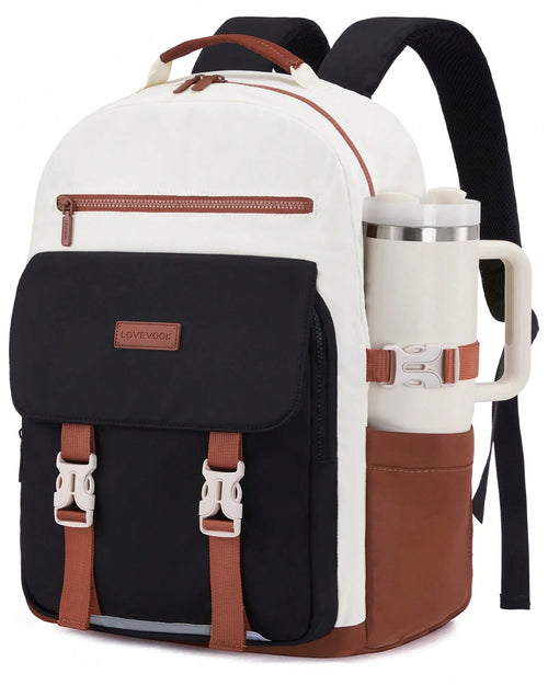 LOVEVOOK School Backpack For Teen Girls,Casual School Backpack 14-18 Teenage 15.6 Inch Laptop Bookbag, Cute Big Student Laptop Backpack For College Women Middle High School Travel Daypack