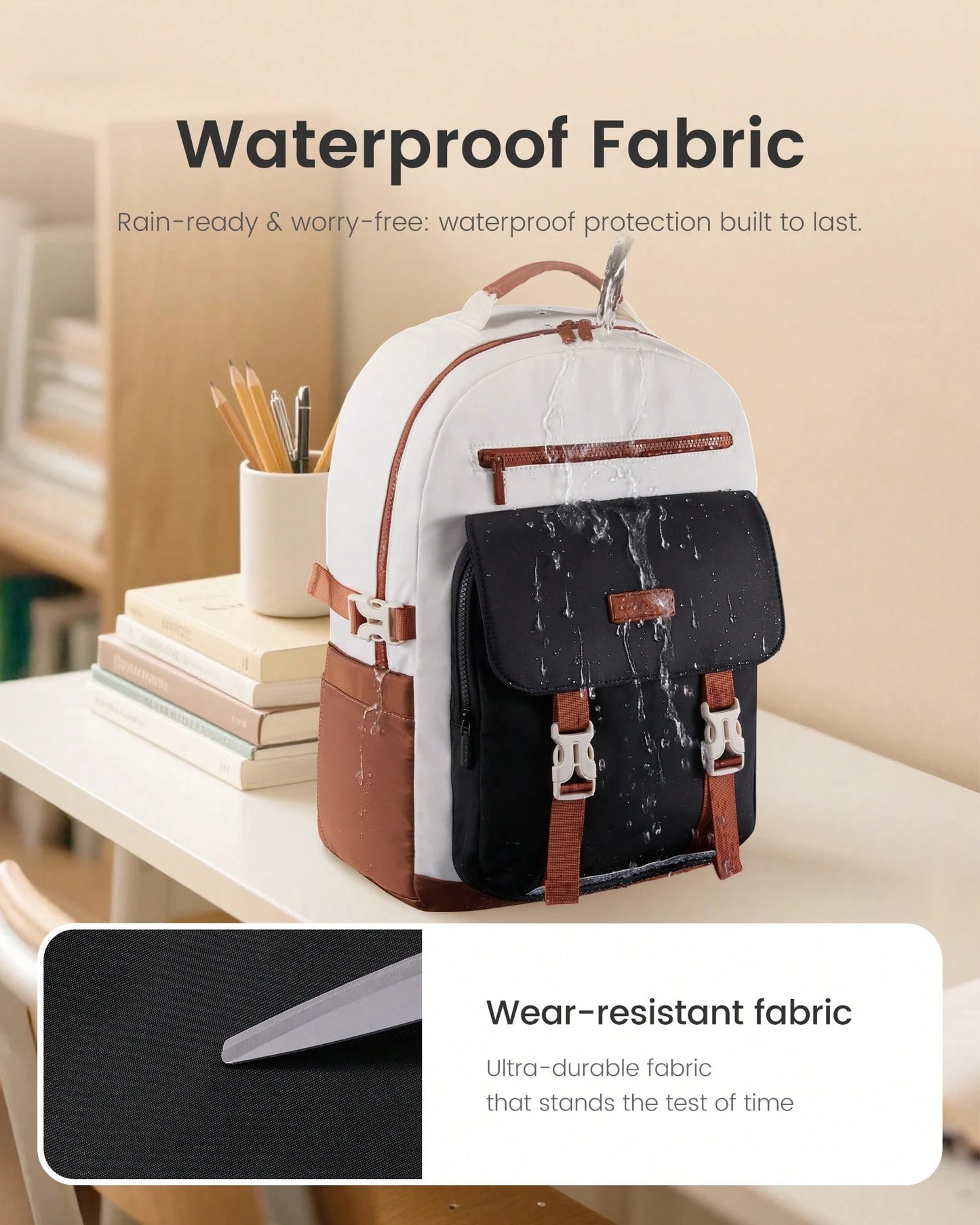 LOVEVOOK School Backpack For Teen Girls,Casual School Backpack 14-18 Teenage 15.6 Inch Laptop Bookbag, Cute Big Student Laptop Backpack For College Women Middle High School Travel Daypack