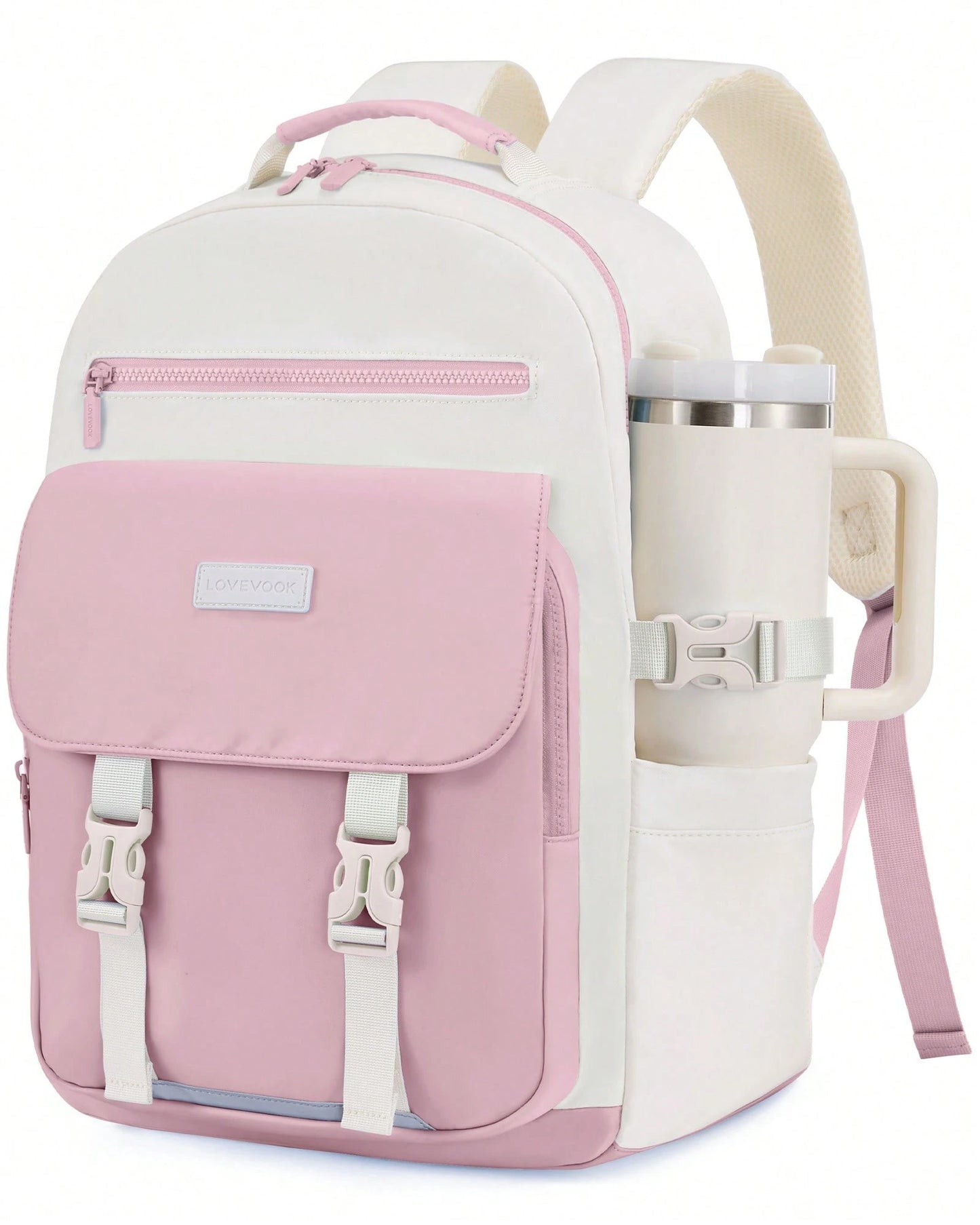 LOVEVOOK School Backpack For Teen Girls,Casual School Backpack 14-18 Teenage 15.6 Inch Laptop Bookbag, Cute Big Student Laptop Backpack For College Women Middle High School Travel Daypack