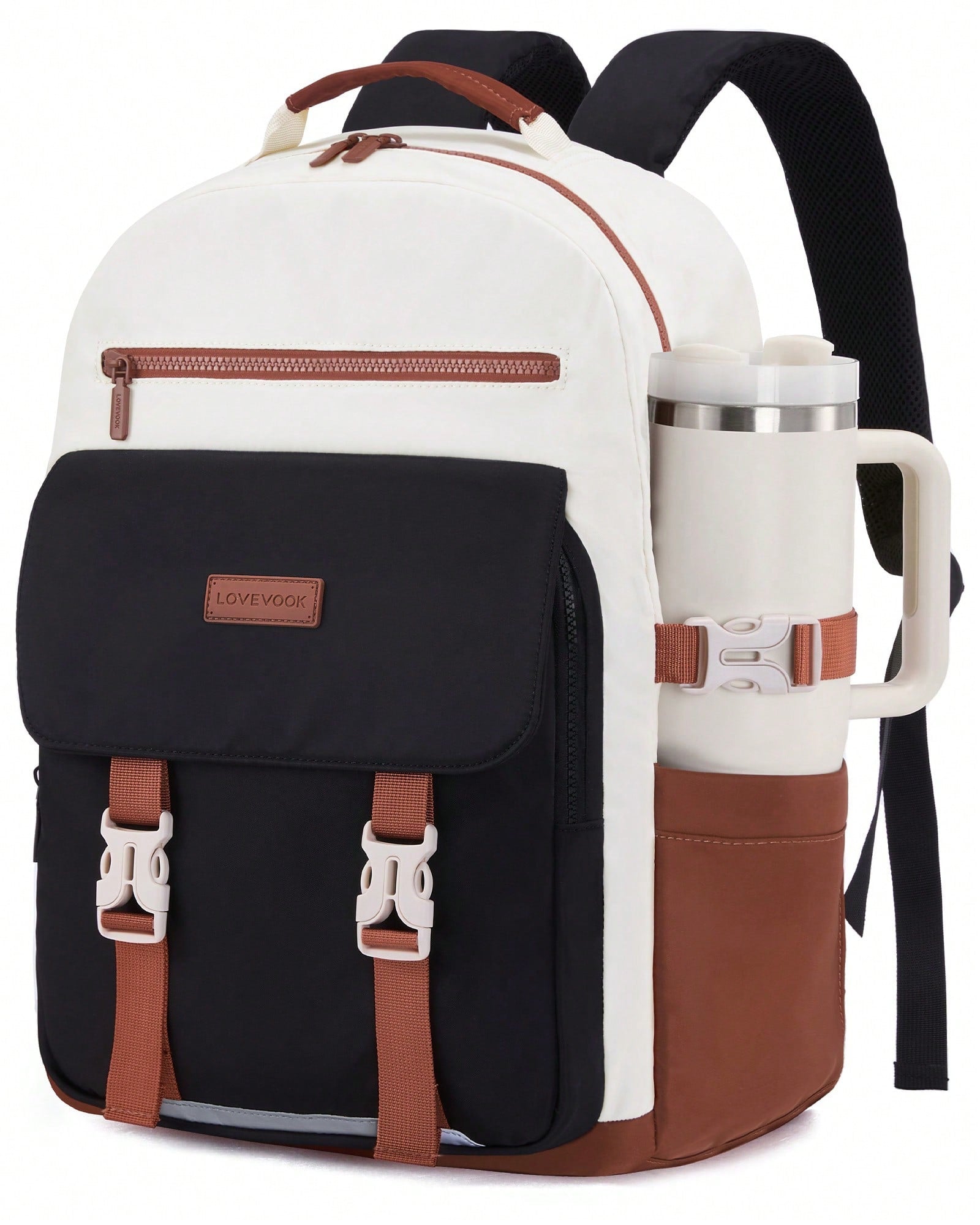 LOVEVOOK School Backpack For Teen Girls,Casual School Backpack 14-18 Teenage 15.6 Inch Laptop Bookbag, Cute Big Student Laptop Backpack For College Women Middle High School Travel Daypack