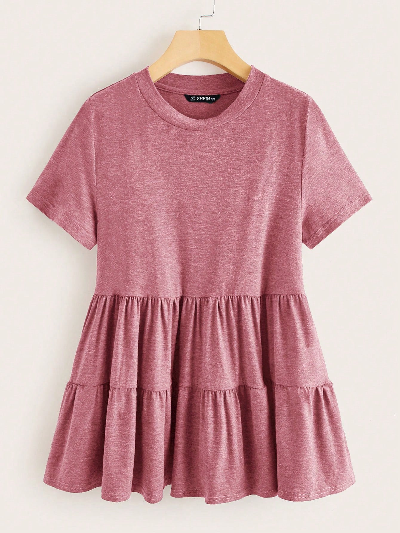LUNE Plus Ruffle Hem Tee