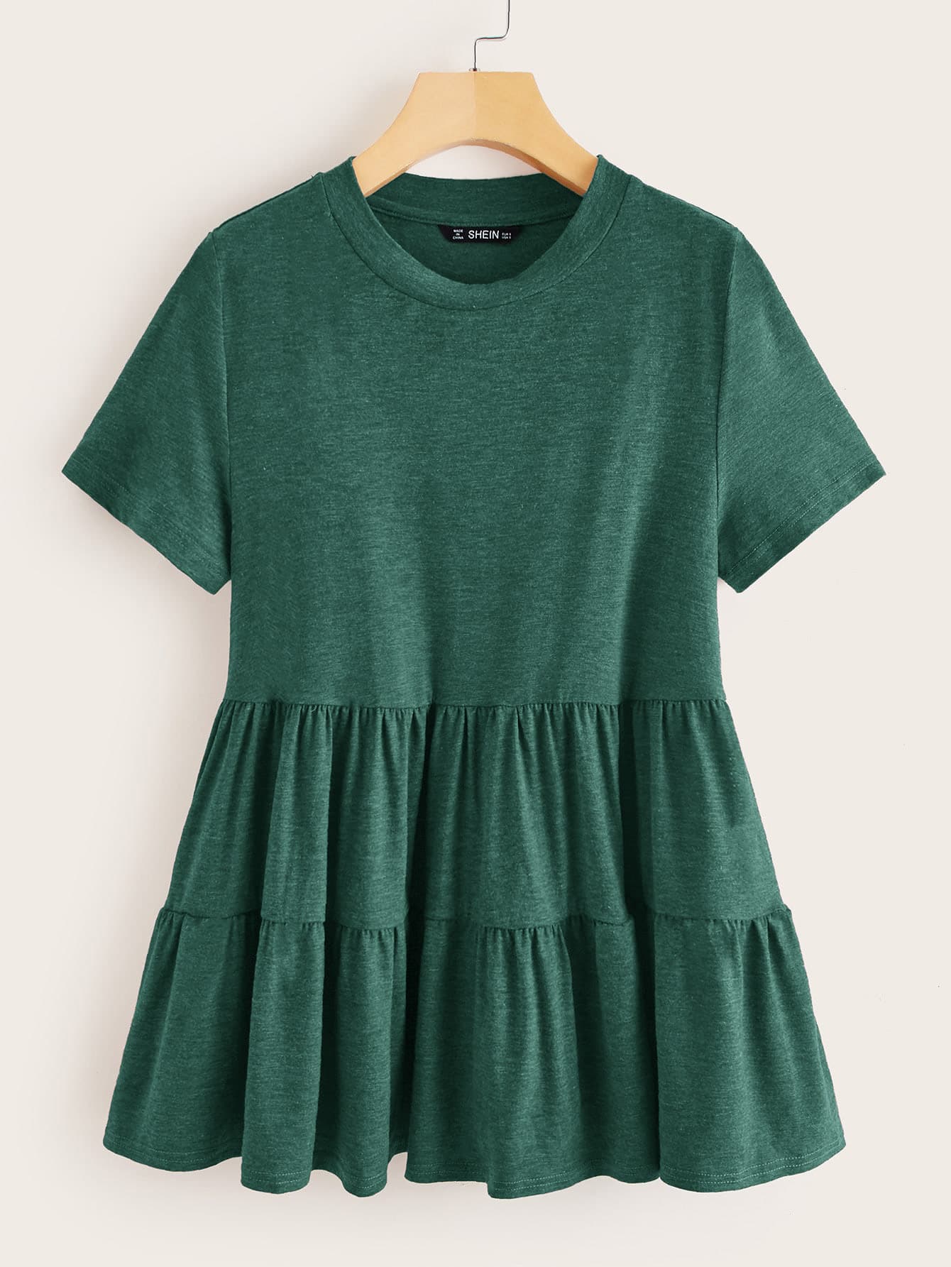 LUNE Plus Ruffle Hem Tee